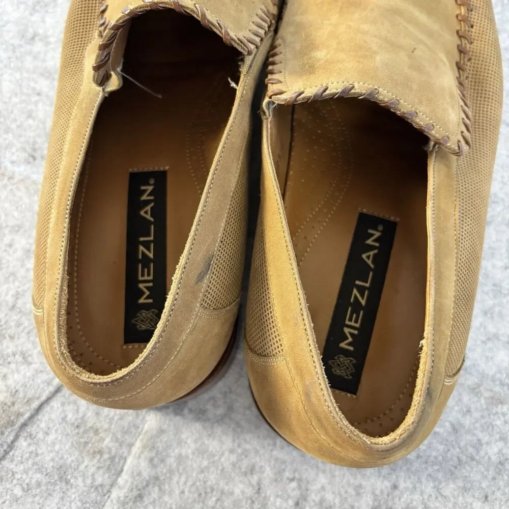 Mezlan Armstrong Loafers 68398 Mens Size 12 Light Brown Suede Made in Spain